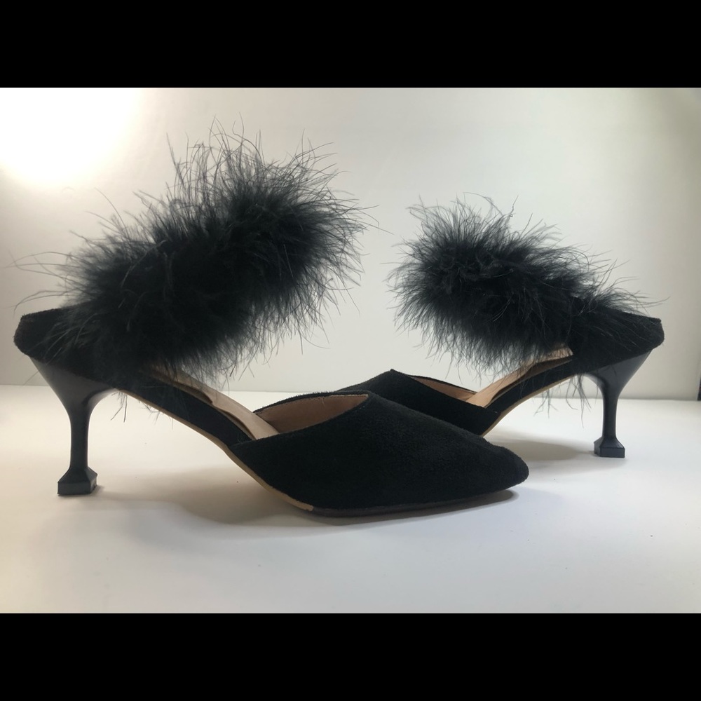 Special Occassion Luxury Black Heels (size 9) - Picture 3 of 4